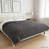 vidaXL Verzwaringsdeken Antraciet 200 x 225 cm 13 kg 100% Katoen 205T