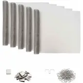vidaXL Lichtkoepelafdekking met clips, 5 stuks, 70 x 190 cm, zilver