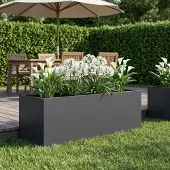 vidaXL Plantenbak Antraciet 80 x 30 x 30 cm Koudgewalst staal