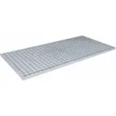 vidaXL Rooster zilver 100 x 50 x 2 cm