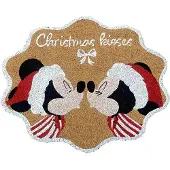 Disney Kerst deurmat | (Mickey en Minnie Mouse, Kus)