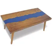vidaXL Salontafel 100x50x40 cm teakhout hars