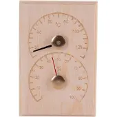 4Living sauna thermo-hygrometer - pine