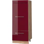 Vicco Opbergkast Fame-Line Bordeauxrode hoogglans/Goudkleurig Eiken 60 cm, Model 62661