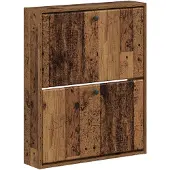 vidaXL Wandgemonteerde Schoenenkast BREDA 71 x 17 x 86 cm Bewerkt hout