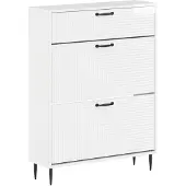 vidaXL Schoenenkast HAARLEM 78 x 24 x 103 cm Bewerkt hout