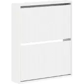 vidaXL Wandgemonteerde Schoenenkast ARNHEM 71 x 17 x 86 cm Wit