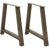 vidaXL Eettafelpoten 2 st A-vormig 90x(72-73) cm staal