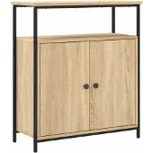 vidaXL Dressoir Sonoma Eiken 70x30x80 cm Bewerkt Hout