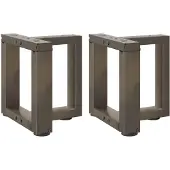 vidaXL Salontafelpoten 2 st T-vormig 30x25x(30-31) cm staal naturel