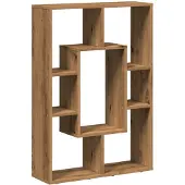 vidaXL Boekenkast 63x20x90 cm bewerkt hout artisanaal eikenkleurig