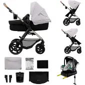 Kinderkraft MOOV2 Kinderwagen, 4-in-1 kinderwagenset tot 22 kg, met autostoeltje I-S