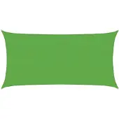vidaXL Zonneschaduwzeil 2,5 x 6 m HDPE Rechthoekig Lichtgroen
