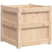 vidaXL Plantenbak 50x50x50 cm massief grenenhout
