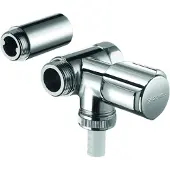Schell NA-ventiel voor wandbatterij met terugstroombeveiliging, 3/4 inch, verchroomd