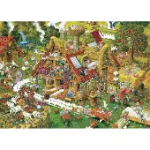 Heye Puzzle Puzzel Funny Farm - Puzzel 1000 stukjes - Kleurrijke boerderijscènes