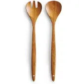 Zeller salatbestekset, 2-delig, bamboe, lengte 30 cm