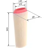 Bosch Luchtfilter S3588 Bosch voor o.a. BMW, LAND ROVER, MG, ROVER