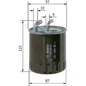 Bosch Brandstoffilter F 026 402 065 Bosch voor o.a. MERCEDES-BENZ