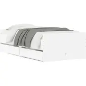 vidaXL Bedframe met lades wit 90x200 cm