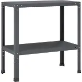 vidaXL Planttafel 100 x 40 x 80 cm Gepoedercoat staal Antraciet