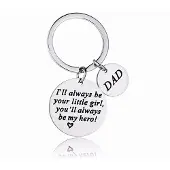 INF Sleutelhanger voor papa RVS Zilver