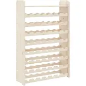 vidaXL Wijnrek met bovenblad 72,5x25x111,5 cm massief grenenhout