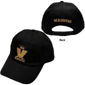 Rock Off Madness - Crown & M Baseball pet - Zwart