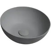 Sapho Formigo betonnen opbouwwastafel Ø39cm mat grijs