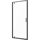 Badstuber Slimline draaideur 90x200cm 6mm Easy-Clean zwart