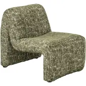 J-Line Chaise longue Margo - multiplex/stof - donkergroen