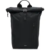 Sandqvist - Fietsforensen - Grid Rolltop Backpack Bag 16" Black voor Unisex van Nylon - Zwart