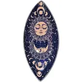 AW Gifts Enamel Incense Bowl - Aluminum - Pink Sun & Moon