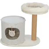 Trixie Krabpaal - Compact Vilt Creme met Schuilplaats en Ligplek - 58x37x52 cm