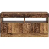 vidaXL LED-TV-kast, gerecycled hout, houtvezel