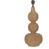 Ptmd Altus Natural Mango Wood Table Lampbase Smooth Rnd