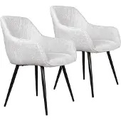 DS4U - Flavio armstoel - Set van 2 - Lichtgrijs - Stof