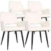 DS4U - Lenon armstoel - Set van 4 - Ivoor - Boucle