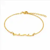 Cilla Jewels Goudkleurige Mama Armband van Edelstaal