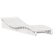 vidaXL Ligbed 205x60x31,5 cm massief grenenhout wit