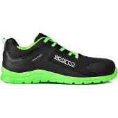Sparco Practice Rinus Werkschoenen S1PS - Zwart/Fluogroen - Maat 38