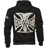 West Coast Choppers Vest met capuchon - WCC OG Classic Panel Zip Hoodie - S tot 4XL - voor Mannen - zwart | Maat 3XL