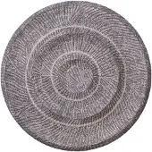 Ptmd Zoelle Dark Grey MDF Carved Circle Wall Panel M