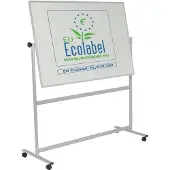 Franken Verrijdbaar whiteboard U-Act! Line, liggend formaat, 2-zijdig te gebruiken, wit geëmailleerd staal & aluminium, magnetisch, opbergstrip, B 1700 x H 1930 mm