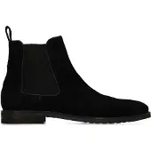Manfield Zwarte suède chelsea boots | Maat 41