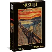 Clementoni 39377-Museum Collectie Puzzel voor Kinderen en Volwassenen-Munch: De Schreeuw-1000 Stukken