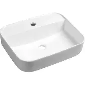 Sapho Garda keramische opbouwwastafel 50x40cm wit