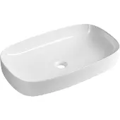 Sapho Matteo keramische opbouwwastafel 65x40cm wit