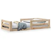 vidaXL Bedframe zonder matras massief grenenhout 80x200 cm