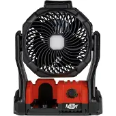 Kelfort Multi-batterij ventilator & werklamp 30W 3000LM IP20